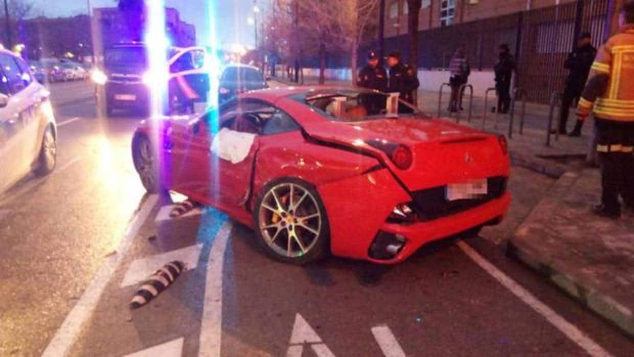 Ferrari +accidente+ intento de escape