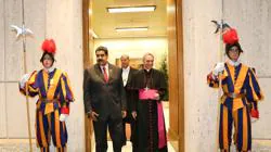 Maduro, en el Vaticano en octubre de 2016