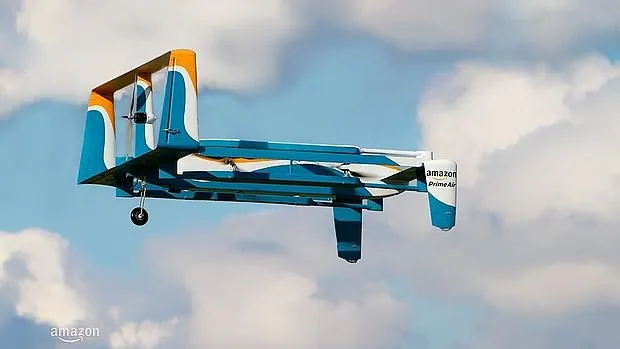 Detalle de uno de los drones repartidores de la empresa americana
