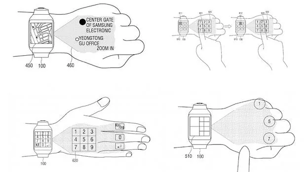 Detalle de la patente presentada por Samsung