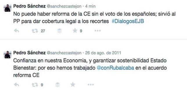 Sánchez ve ahora un «error» el pacto constitucional por el techo de gasto