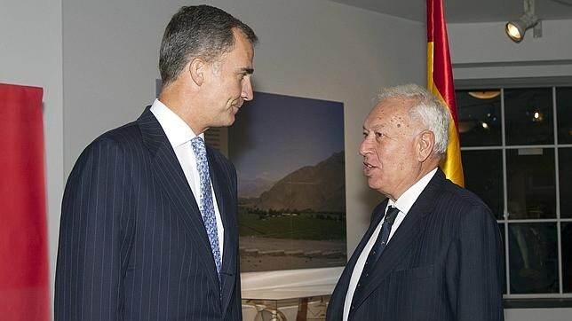 El Rey junto con Margallo en la ONU