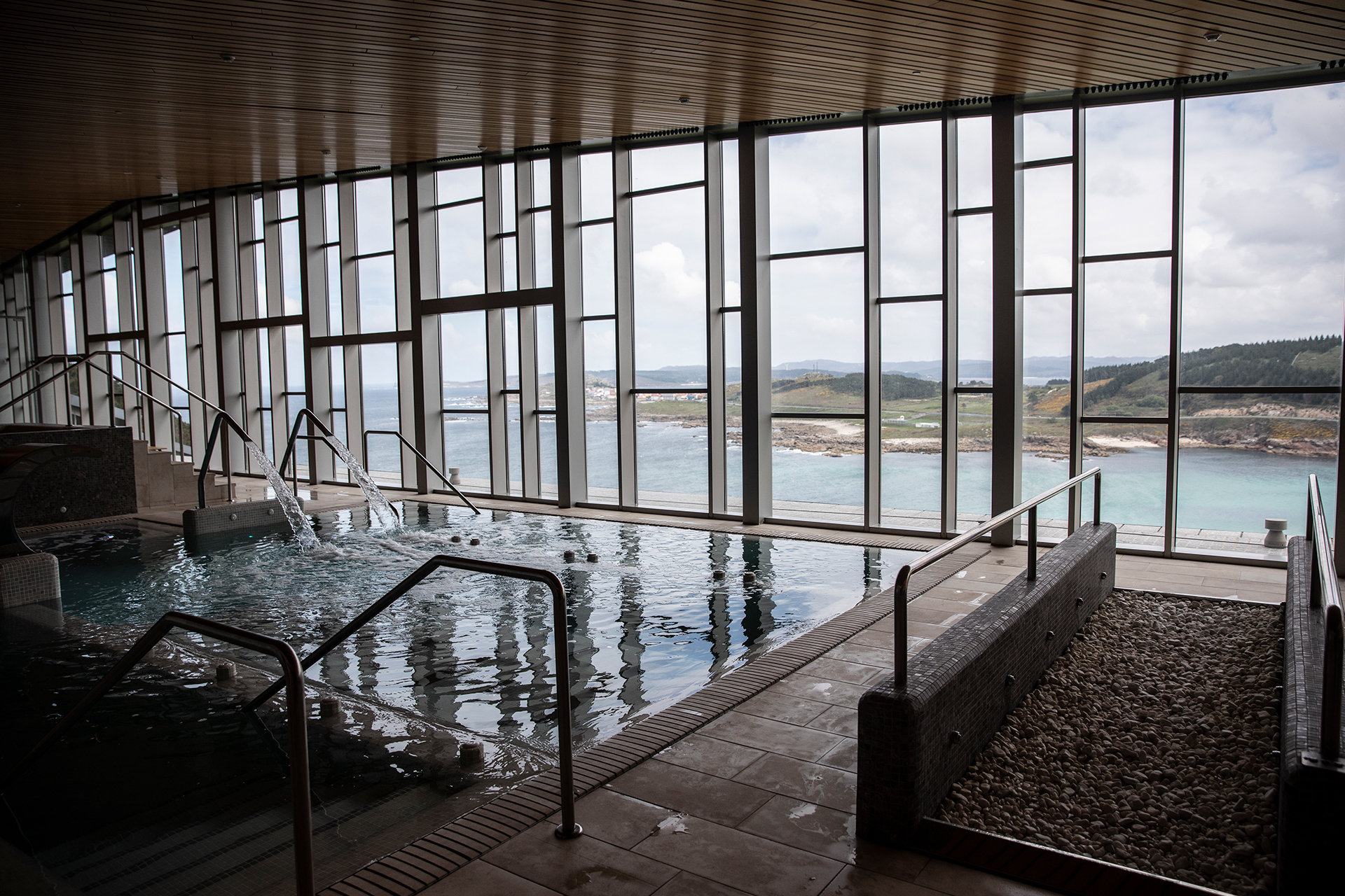 Vistas del spa del Parador Costa da Morte