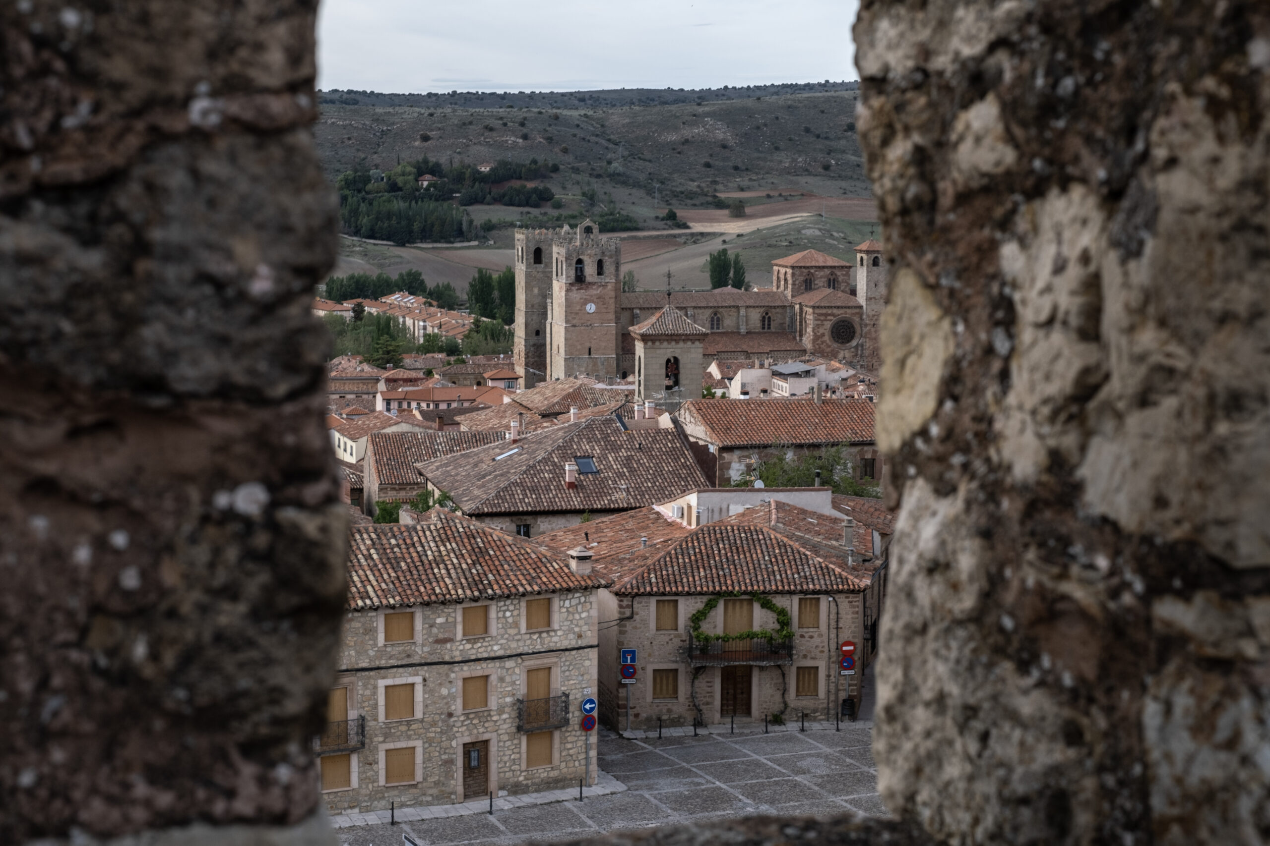 Vistas de la ciudad desde el Parador de Sigüenza