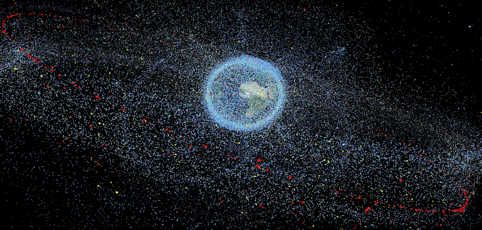 GMV – El creciente problema de la basura espacial y la carrera ...