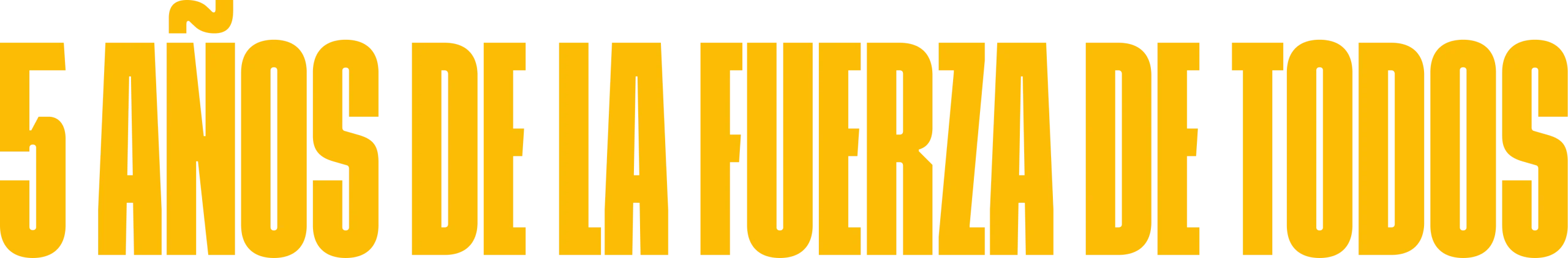 5 años de la fuerza de todos