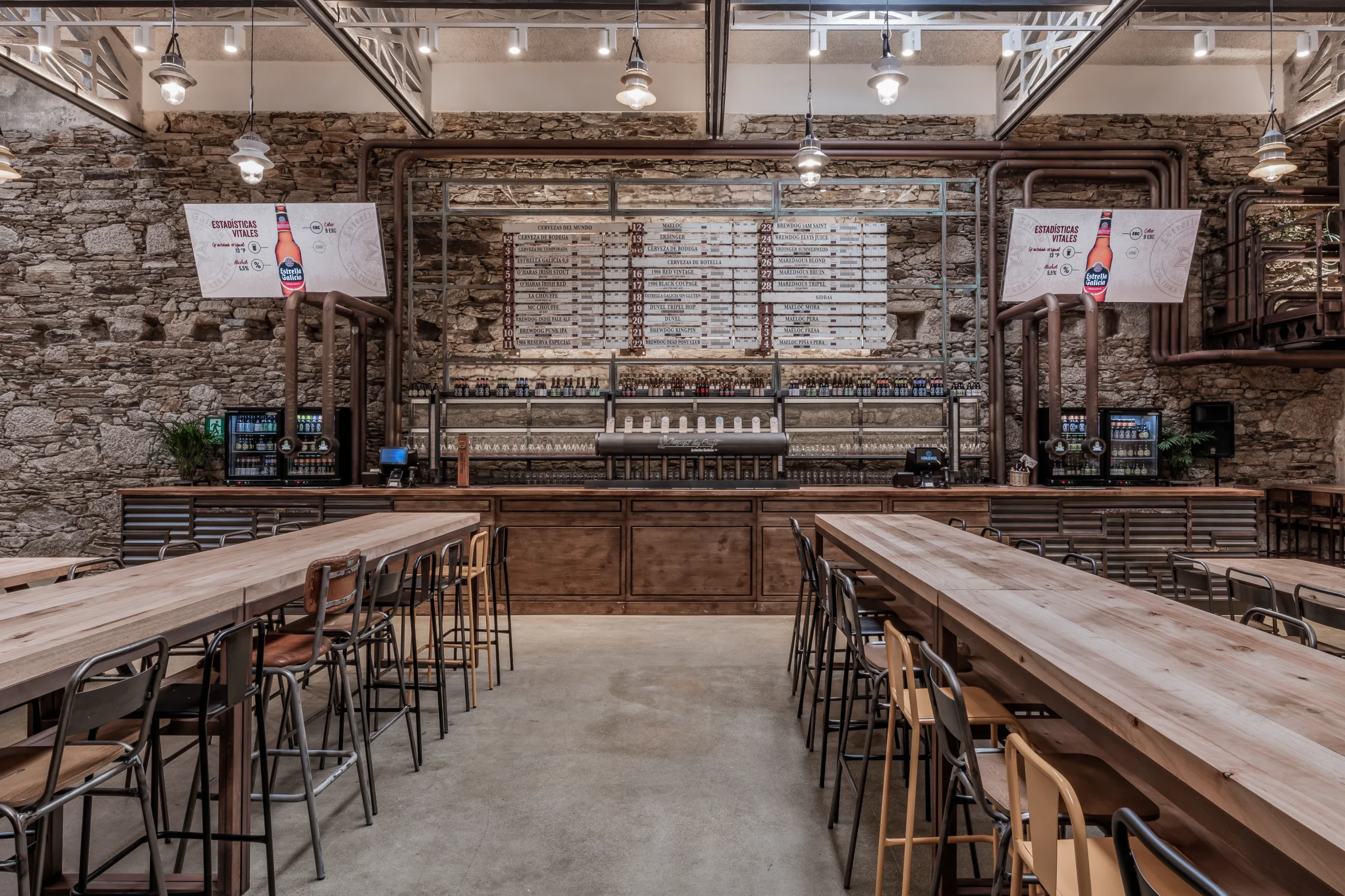 Interior de una Cervecería Circular