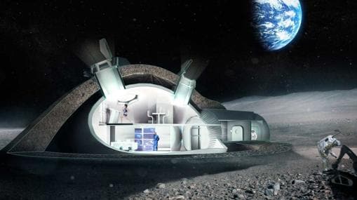 Concepto de estación espacial lunar de la Agencia Espacial Europea