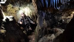 Christian Casseyas, en las cuevas de Goyet