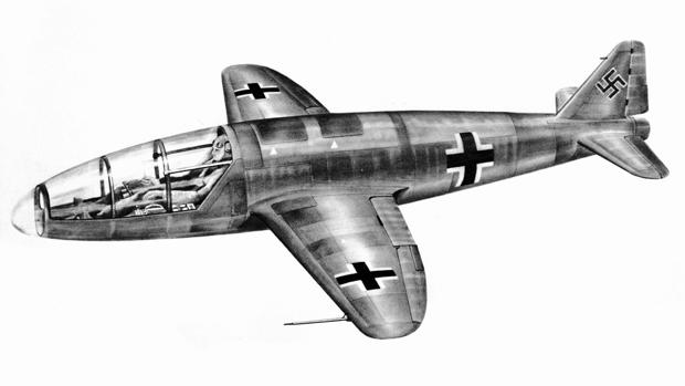 Prototipo nunca construido del He 176, el primer aviÃ³n impulsado solo por un cohete