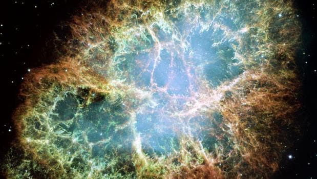 La nebulosa del Cangrejo, el impresionante resto de una supernova que explotó en el año 1054