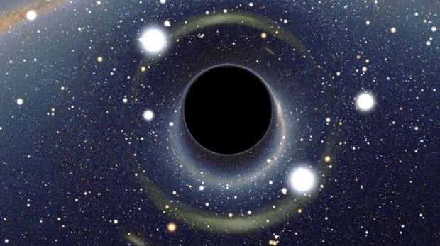 Recreación de Sagitario A, el agujero negro supermasivo en el centro de la Vía Láctea