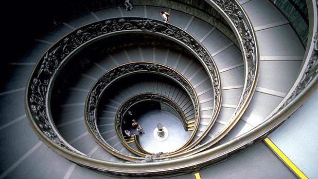 La maravillosa escalera de Bramante del Vaticano