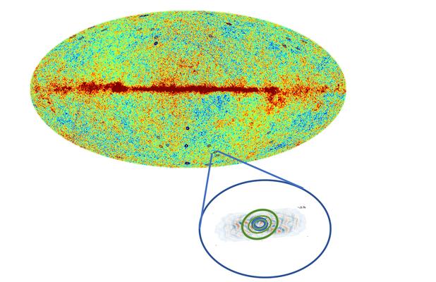 Este punto en el mapa del Fondo CÃ³smico de Microondas podrÃ­a ser una pista de la existencia de un Universo anterior