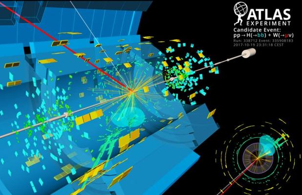 Descomposición del Higgs en el experimento ATLAS