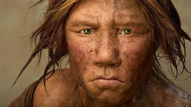 Recreación de una mujer neandertal
