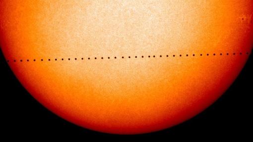 Tránsito de Mercurio por delante del Sol
