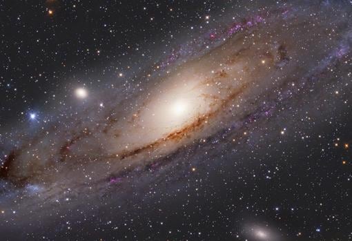 Fotografía de Andrómeda, una entre cientos de miles de millones de galaxias