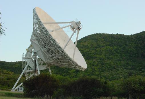 Uno de los platos que componen el sistema de radiotelescopios del VLBA