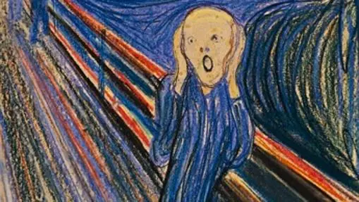 Detalle de «El grito», de Edvard Munch