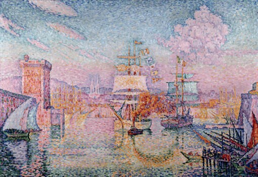 Â«La entrada del puerto de MarsellaÂ» (1911), de Paul Signac. Museo d&#039;Orsay, ParÃ­s