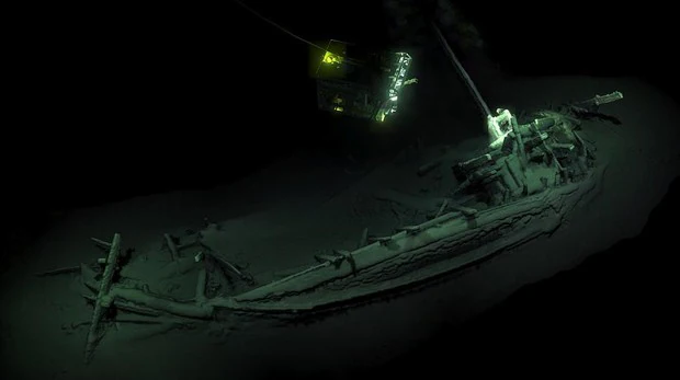 El navío encontrado intacto en el Mar Muerto