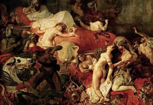 «La Muerte de Sardanápalo», de Delacroix