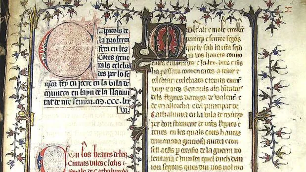 Un detalle del manuscrito descubierto