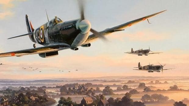 Spitfires durante un combate