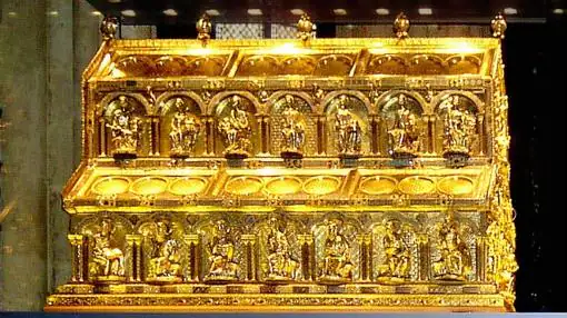Relicario de los Reyes Magos, donde se cree se encuentran sus restos (Wikimedia)