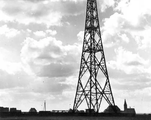 Torre de radio en la que se sucedó el incidente