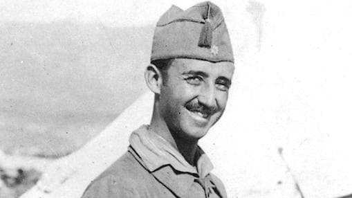 Un joven Francisco Franco, en 1920