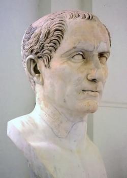 Busto de Julio César en el Museo Arqueológico Nacional de Nápoles
