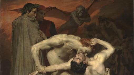 “Dante y Virgilio en el infierno”, William Adolphe Bouguereau