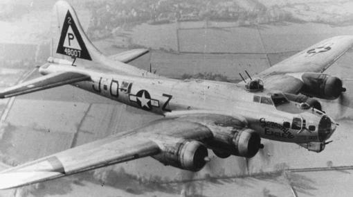 B-17 en una imagen de época