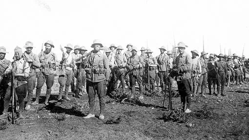Los legionarios, en Melilla (agosto de 1921)