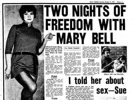 Una de las informaciones que Daily Mirror le dedicó a la joven cuando se fugó en 1977