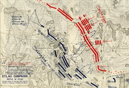Batalla de Eylau, según la academia de West Point
