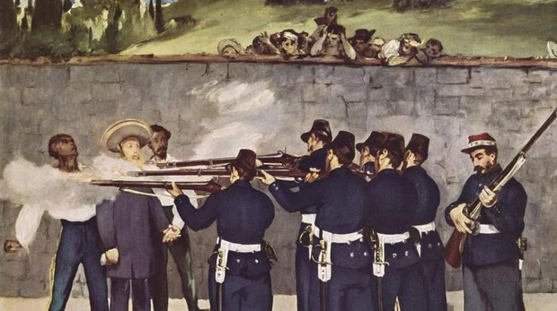 «Ejecución del Emperador Maximiliano de México», Manet