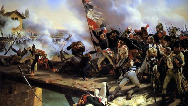 NapoleÃ³n Bonaparte liderando la batalla de Arcole