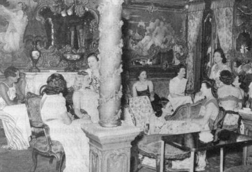 Prostitutas en «Le Chabanais» durante 1940