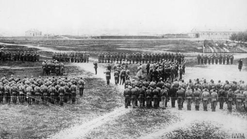 Tropas reunidas poco antes de la ofensiva de Brsilov, en 1916