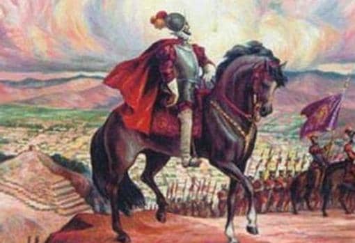 Pizarro, en su partida hacia Cajamarca