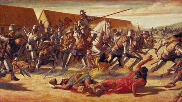 Francisco Pizarro, durante la conquista de Perú