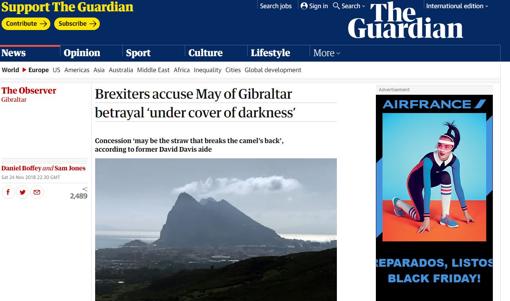 La prensa británica sobre Gibraltar: «La demanda por parte de España fue ridícula» Captura-guardian-kAo--510x349@abc