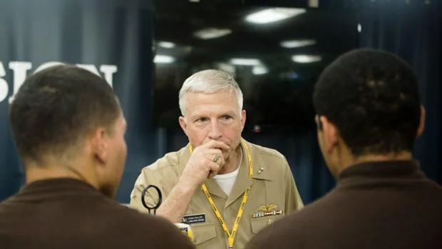 El jefe del Comando Sur, almirante Craig Faller, llegó el jueves a Cúcuta
