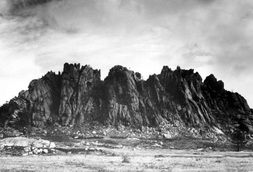 Cuelgamuros en enero de 1940, antes de construirse el Valle de los Caídos