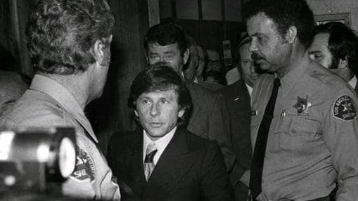 Polanski a la salida del juicio por «violación»