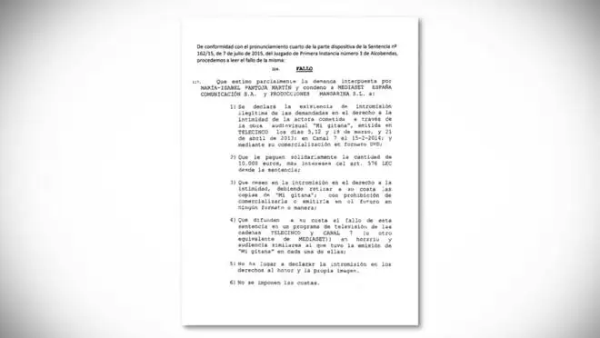 El programa «Hechos reales» durante la lectura de la sentencia del Tribunal de Primera Instancia de Alcobendas