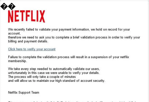 El mensaje por el que los delincuentes intentan robar cuentas de Netflix